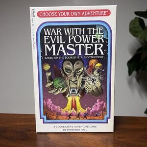 NEW War with The Evil Power Master Choose Your Own Adventure Strategy Board Game